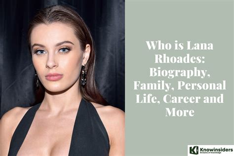 who is lana rohdes|Who is Lana Rhoades: Biography, Family, Personal。